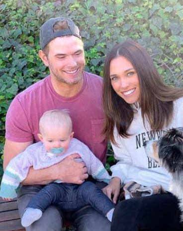 Kellan with his wife and daughter